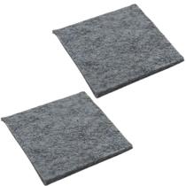 Kit 2 Feltro Adesivo Protetor Para Sofá Cadeira Mesa Moveis Anti-risco Para Piso Cinza 5cm Quadrado