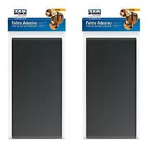 Kit 2 Feltro Grande Adesivo Protetor Para Móveis 200 X 100Mm Kit 2 Feltro Grande Adesivo Protetor Para Móveis 200 X 100Mm