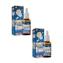 Kit 2 FERRIX Ferro infantil 2x30ml Uva Flora Nativa