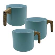 Kit 2 Fervedor Leiteira Antiaderente Cerâmica 14cm Sahara