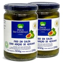 Kit 2 Figo em Calda SÃO LOURENÇO Zero Adição Açucar 350g