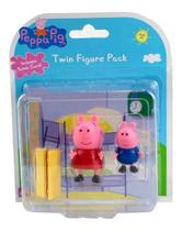 Kit 2 Figuras Da Peppa - George E Peppa