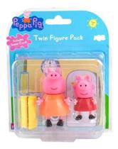 Kit 2 Figuras Da Peppa - Mamãe Pig E Peppa Pig - Sunny