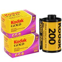 Kit 2 Filmes 35mm Coloridos De 36 Poses Iso 200 Kodak Gold