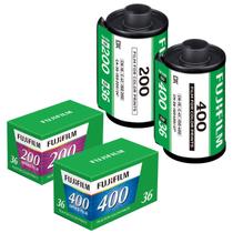 Kit 2 Filmes 35mm Coloridos Fujifilm 36 Exposições Iso 200 E Iso 400