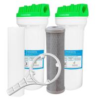 Kit 2 Filtro Caixa Dágua Ponto Uso C/polipropileno C/carvão