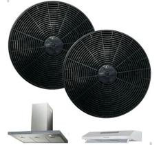 Kit 2 Filtro Carvão Da Coifa Fischer 19902 Infinity 17,5cm