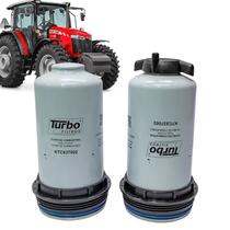 Kit 2 Filtro de Combustível Diesel Compatível Massey Ferguson Série 5 6 7