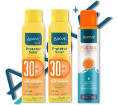 kit 2 filtro protetor solar fator 30fps + pós sol hidratante