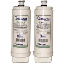 Kit 2 Filtro Refil Compatível Torneira Docol Vitalis Purificador