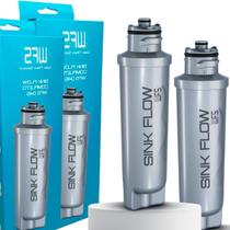 Kit 2 Filtro Refil Sink Flow Purificador Água Universal Kit 2 Filtro Refil Sink Flow Purificador Água Universal