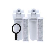 kit 2 Filtros Carbon + 2 Carcaça p/ Caixa de Agua e Cavalete