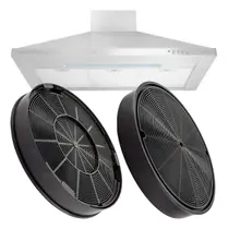 Kit 2 Filtros Carvão Ativado Coifa Brastemp Bai91a 326007016 Original