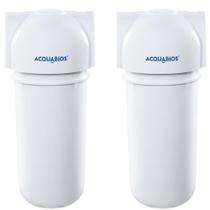 Kit 2 Filtros de Água Blindado Refil Acquabios Acqua 200 7' AB200 Tripla Proteção Carbon Block Kit 2 Filtros de Água Blindado Refil Acquabios Acqua 200 7' AB200 Tripla Proteção Carbon Block
