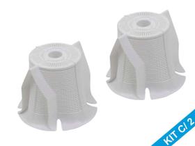 Kit 2 Filtros De Fiapos Do Agitador Máquina De Lavar Consul