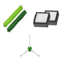 Kit 2 Filtros Hepa + Escovas Para Irobot Roomba I7 E5 E6