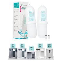 Kit 2 Filtros Refil Compatível para Purificador de Água Soft Everest Star Slim Fit Baby E Plus