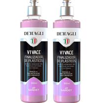 Kit 2 finalizador de plasticos brilho acetinado vivace sandet Kit 2 finalizador de plasticos brilho acetinado vivace sandet