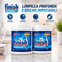 Kit 2 Finish Pó Power Powder 1kg Detergente em Pó para LavaLouças Limpeza Profunda e Alto Rendimento Kit 2 Finish Pó Power Powder 1kg Detergente em Pó para LavaLouças Limpeza Profunda e Alto Rendimento