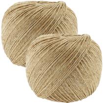 Kit 2 Fio Cordão Barbante Rami 2mm Rolo 200g Sisal Aprox 180mts Para Artesanatos Convite Amarração