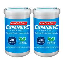 Kit 2 Fio Dental 500m Fita Larga Expansive Menta Dentalclean Kit 2 Fio Dental 500m Fita Larga Expansive Menta Dentalclean