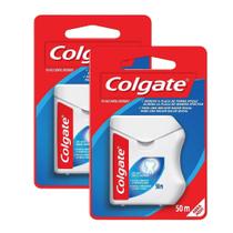 Kit 2 Fio Dental Colgate Encerado 50m Kit 2 Fio Dental Colgate Encerado 50m