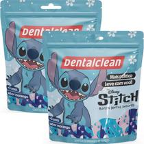 Kit 2 Fio Dental Stitch Flosser 100uni Morango - Dentalclean