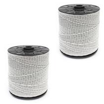 Kit 2 fio eletroplastico cordoalha aco 15x6 - 250m igecast