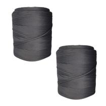 Kit 2 Fio Náutico Premium 100% Poliéster 5mm 500g Crochê
