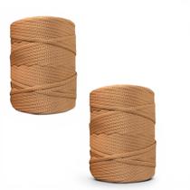 Kit 2 Fio Náutico Premium 100% Poliéster 5mm 500g Crochê