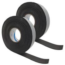 Kit 2 Fita Adesiva Espuma Elastomérica 45mmX10m Preta Kit 2 Fita Adesiva Espuma Elastomérica 45mmX10m Preta