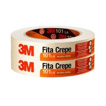 Kit 2 fita crepe 18mm x 50 metros 3m 101la pintura marcação reforma arte HB004415608 Kit 2 fita crepe 18mm x 50 metros 3m 101la pintura marcação reforma arte HB004415608