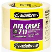 Kit 2 Fita Crepe USO Geral Larga 48MM X 40M Adelbras 711