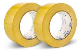 Kit 2 Fita De Papel Dupla Face P/ Carpete Nastro 45mmx30m