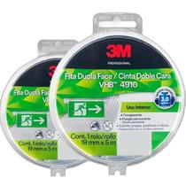Kit 2 Fita Dupla Face 3M Transparente Extra Forte 19Mm X 5M Kit 2 Fita Dupla Face 3M Transparente Extra Forte 19Mm X 5M