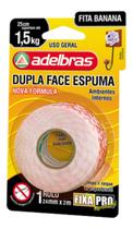 KIT 2 Fita Dupla Face De Espuma Fixa Forte 24mm X 2 Metros KIT 2 Fita Dupla Face De Espuma Fixa Forte 24mm X 2 Metros