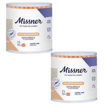 Kit 2 Fita Microporosa Bege 5cm X 10m - Missner Kit 2 Fita Microporosa Bege 5cm X 10m - Missner