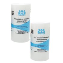 Kit 2 Fita Microporosa Cirúrgica Branca 10cm X 10m - Wiltex