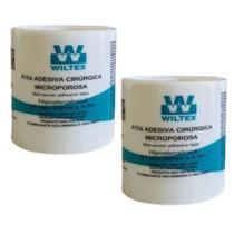 Kit 2 Fita Microporosa Cirúrgica Branca 5cm X 4,5m - Wiltex Kit 2 Fita Microporosa Cirúrgica Branca 5cm X 4,5m - Wiltex