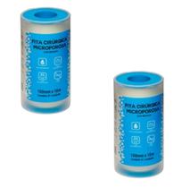 Kit 2 Fita Microporosa Hipoalérgica 100mm x 10m - Ciex