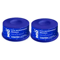 Kit 2 Fita Microporosa Mió Branca para Peles Sensíveis 2,5cm X 4,5m 1 Unidade