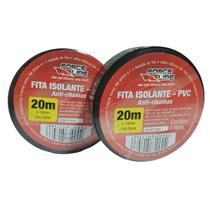 Kit 2 Fitas Adesivas Isolantes 20 Metros 18mm de Largura Borrachas Londrina