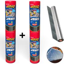 Kit 2 Fitas asfáltica auto adesiva aluminizada multiuso 90 cm x 10 m - Vedatudo - Dryko