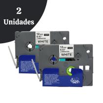 Kit 2 Fitas Compatíveis P/ Rotuladora Brother Tze-231 Tzc-231