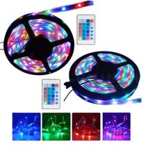 Kit 2 Fitas Led Pisca Pisca 300 Leds 5m Decoração de Natal