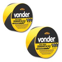 Kit 2 Fitas para Demarcação Adesiva 48mmx30m Zebrada Vonder