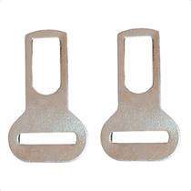 Kit 2 Fivelas Trava 25mm Cinto Segurança Universal Lingueta Pet Anti Alarme Segurança Automotivo