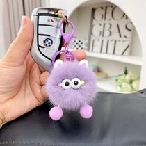 KIT 2 Flanela Dos Desenhos Animados Bola De Carvão Chaveiro Para Mulheres Elfo Pingente Bonito Bonec