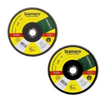 Kit 2 Flap De Disco Para Desbastar G 120 115mm Construção Stamaco
