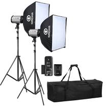 Kit 2 Flash Para Fotografia Odonto Godox 250di 220v 500w Com Rádio Flash Ct16